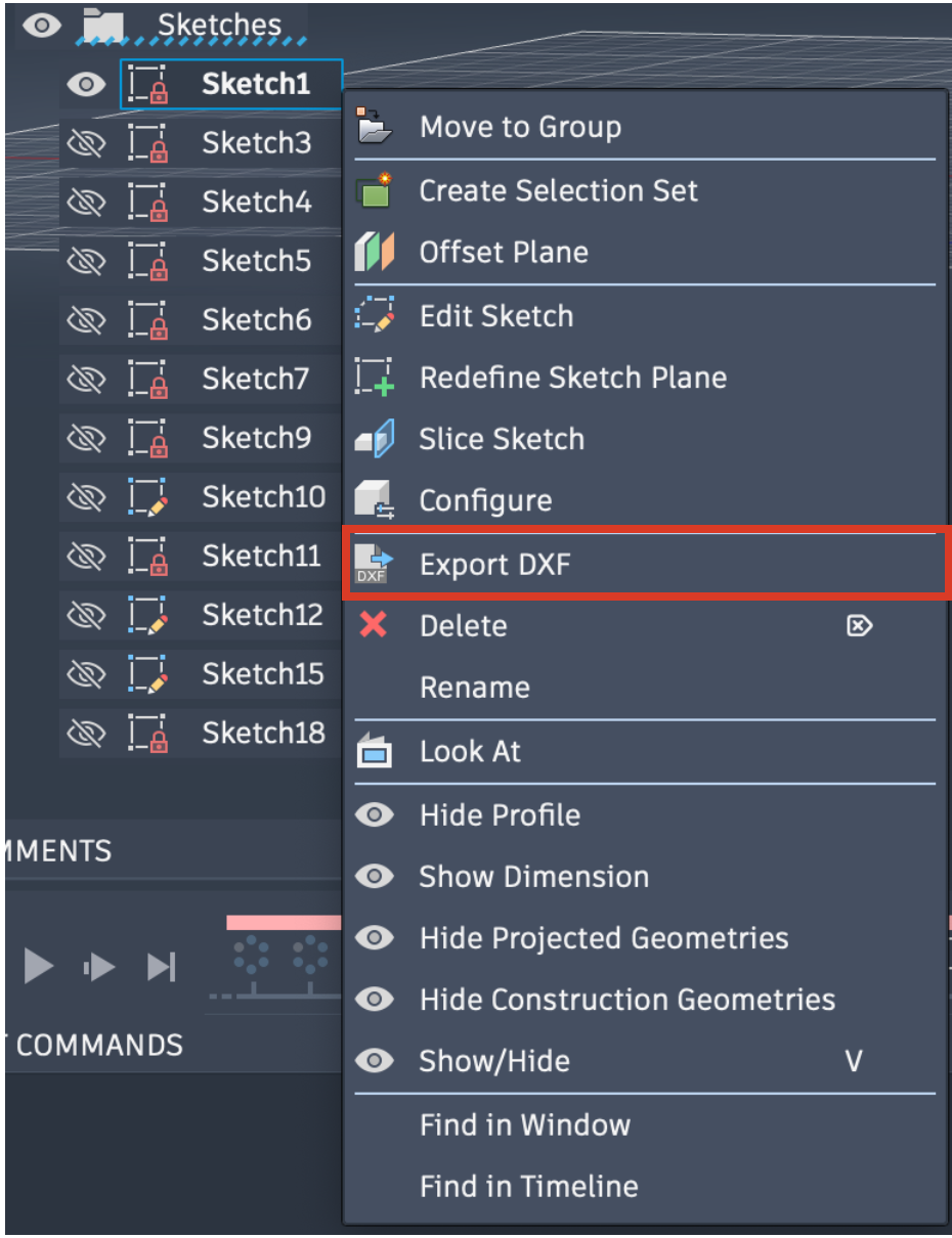 dxf-sketch-menu
